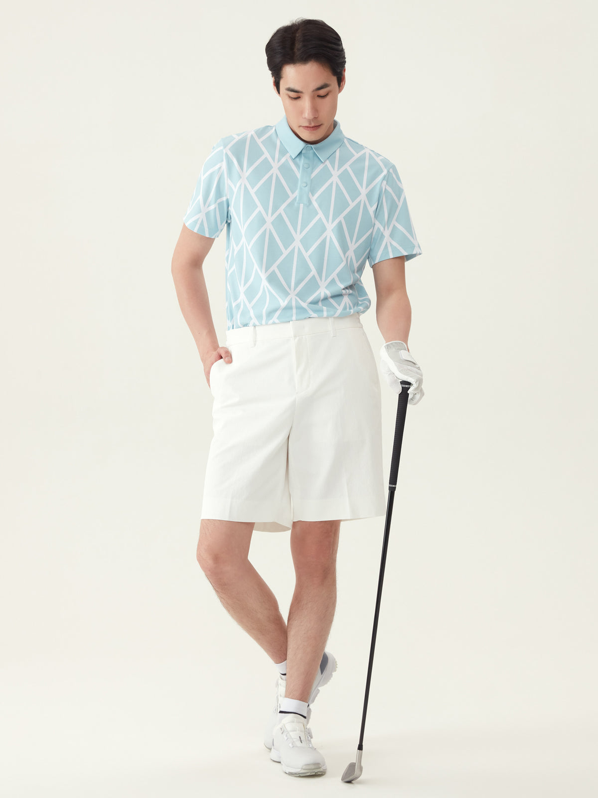 MEN'S GOLF PANTS S-PRO LINEN SHORT PANTS