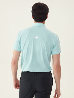 MEN'S GOLF SHIRT S-PRO PUNCHING COLLAR T-SHIRT