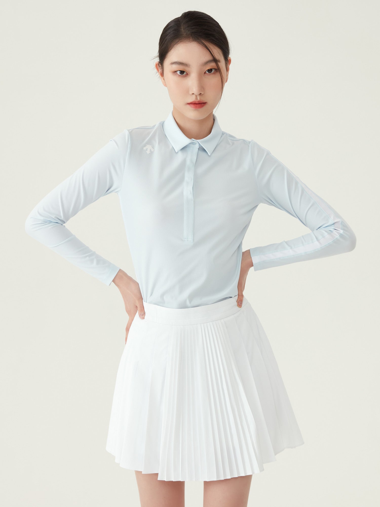 Váy Golf Nữ Front Patterned Pleats Skirt